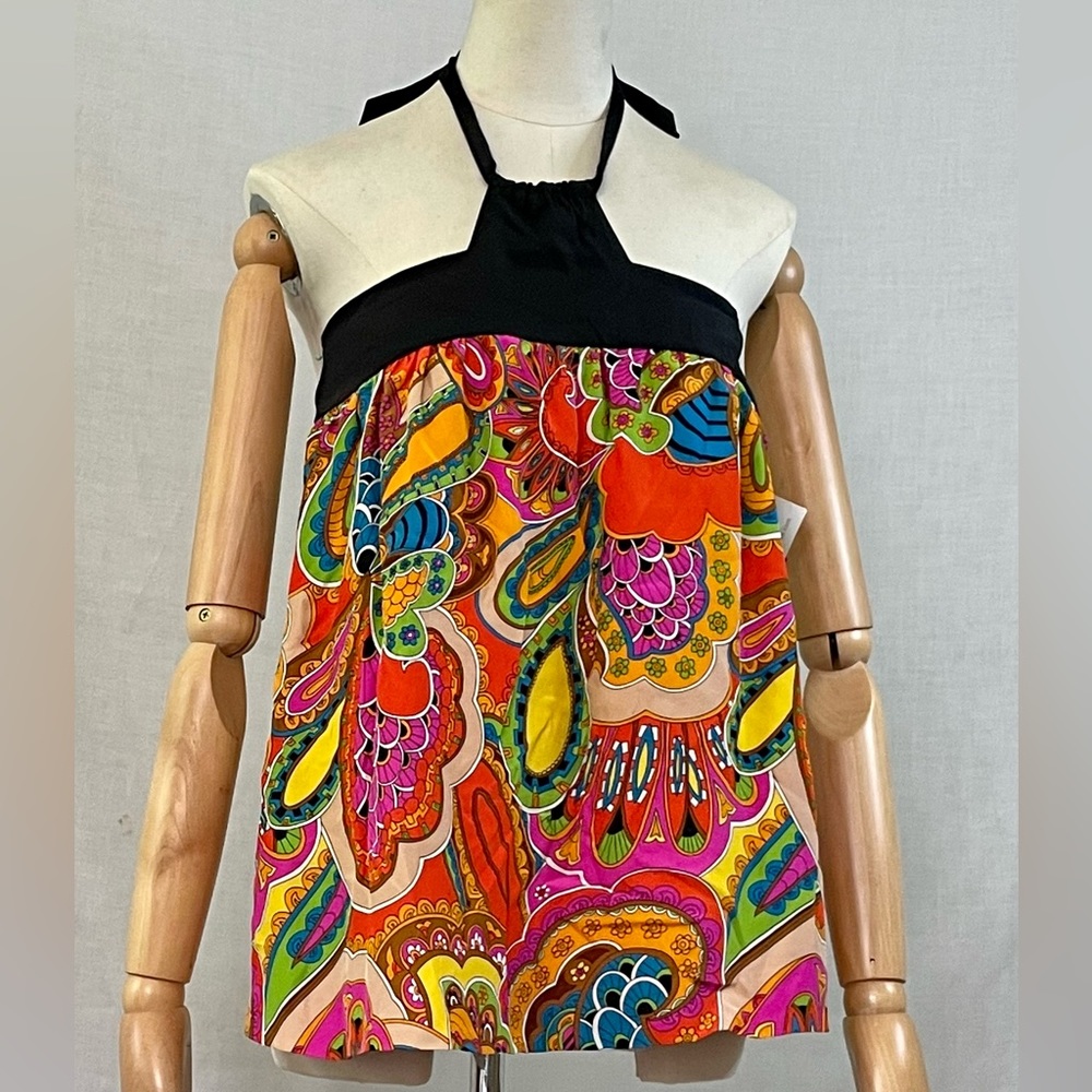 Miguelina Tova Silk Halter Size S